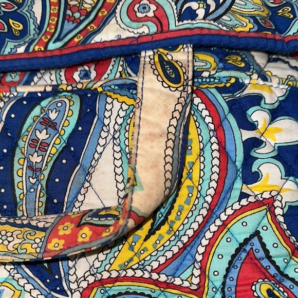 Vera Bradley Red and Blue Paisley Crossbody Bag - Picture 2 of 8